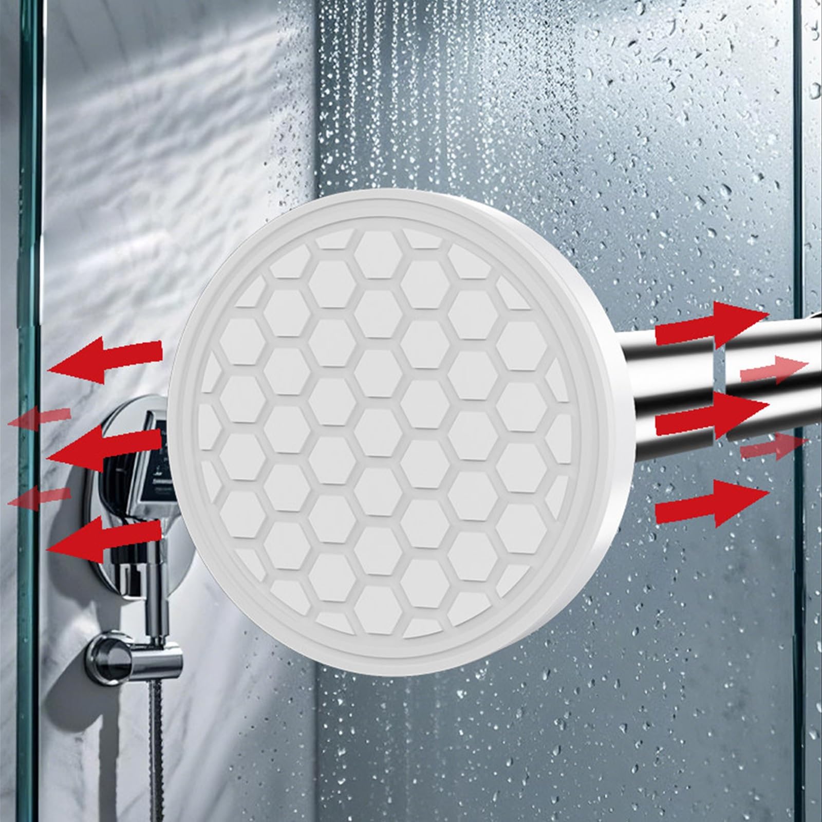 Barra Cortina Sin Taladrar de Taladrar con Base Desmontable, de 50 a 280 cm | Barra Armario Extensible Ajustable con Almohadillas Antideslizantes para Baño y Cortinas Estándar(110-200cm/43-79in)