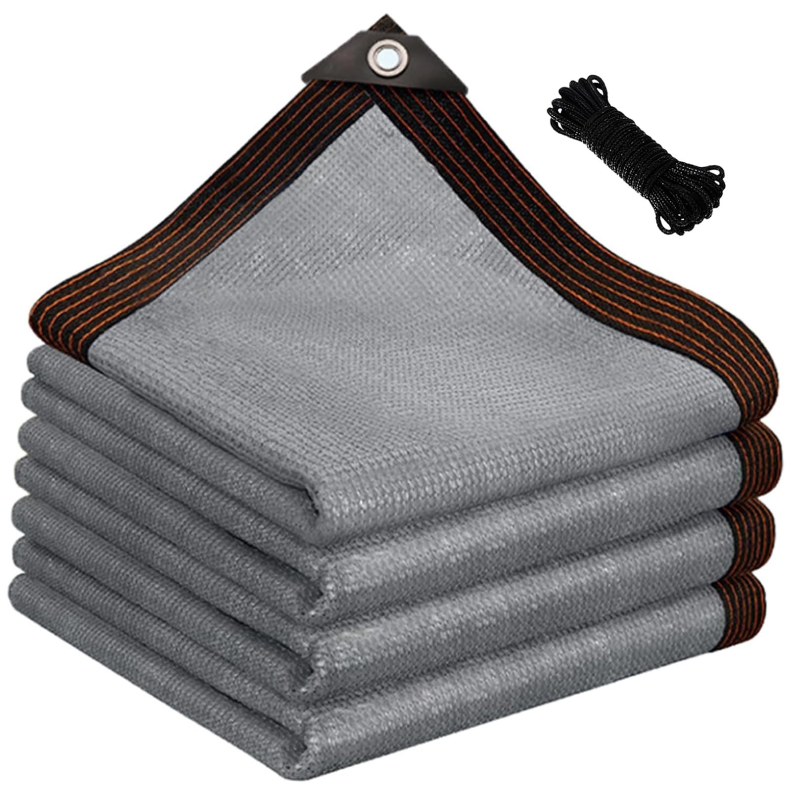 Filet protection solaire de jardin rectangulaire avec œillets et toile ombrage