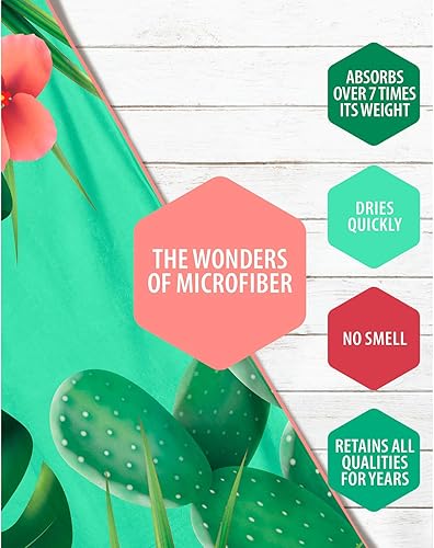 Vista 150 de VENTURE 4TH Toalla de playa de microfibra: secado rápido, compacta, sin arena, absorbente, a prueba de arena y ligera, perfecta para camping, playa