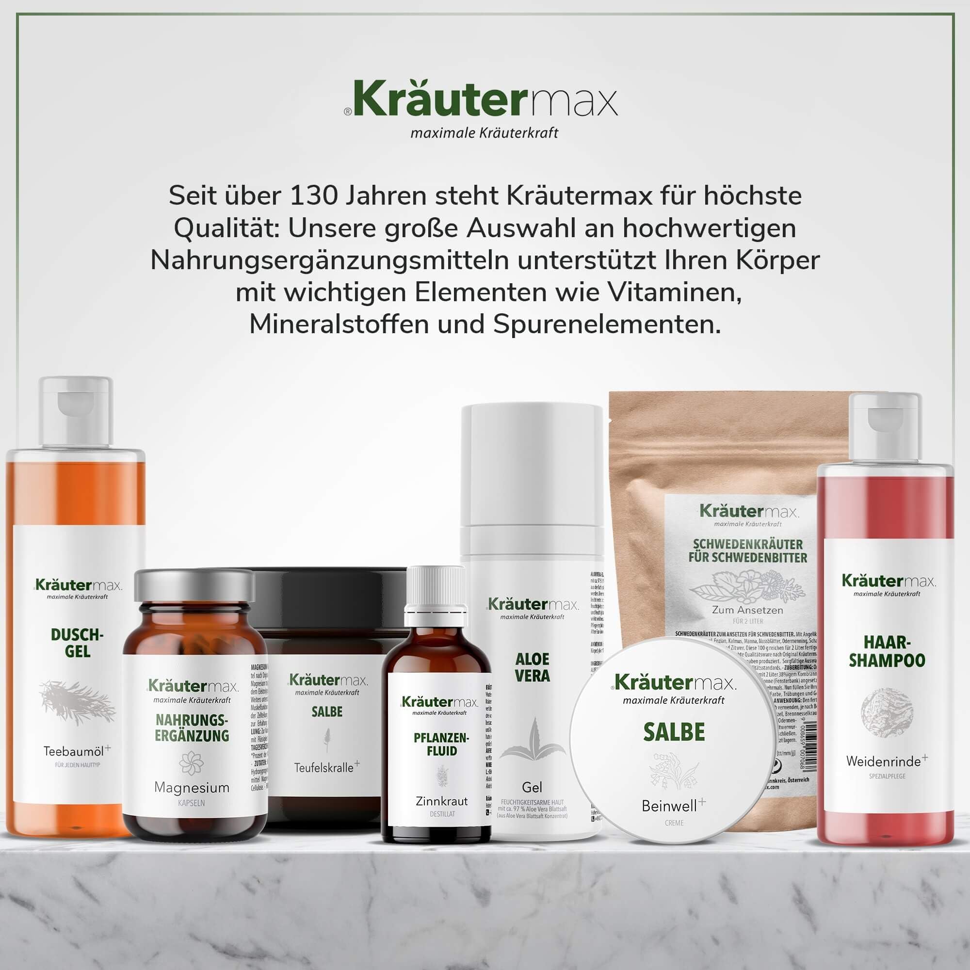Kräutermax Olivenblatt Extrakt Kapseln mit 500 mg Olivenblattextrakt und 100 mg Oleuropein, 60 Stück