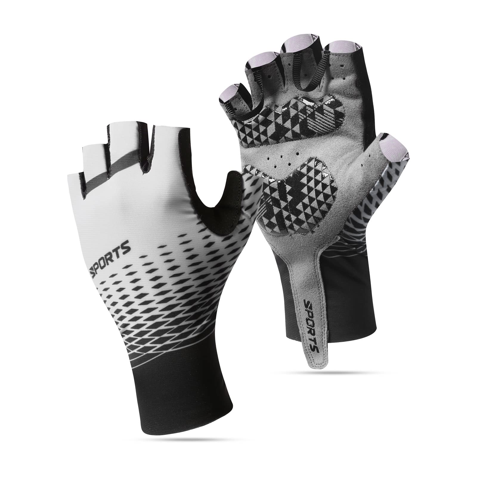 SUJAYU Cycling Gloves - Half Finger MTB Gloves for Men & Women, Ideal for Mountain Biking & Bicycle Riding