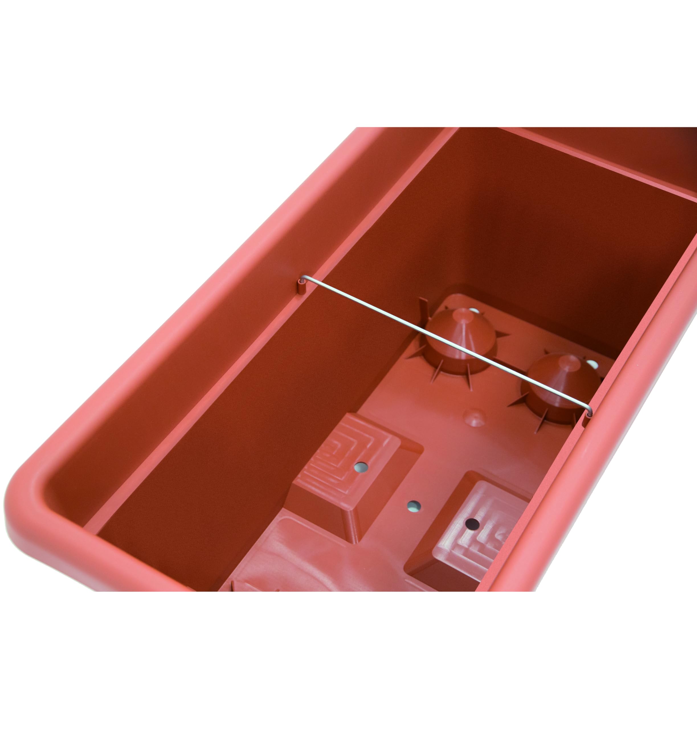 Nicoli vaso fioriera da esterno 80 cm 100 cm in polietilene, con sottovaso, per piante o fiori, vaso rettangolare per balcone, giardino, terrazzo, (Tortora, 100 cm 100x45x40)