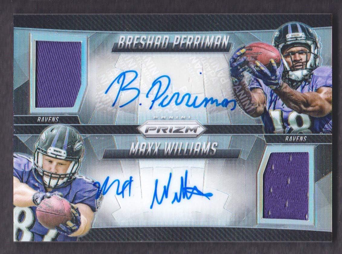 2015 Prizm Football Pairs Jersey Auto Breshad Perriman/Maxx Williams 132/149