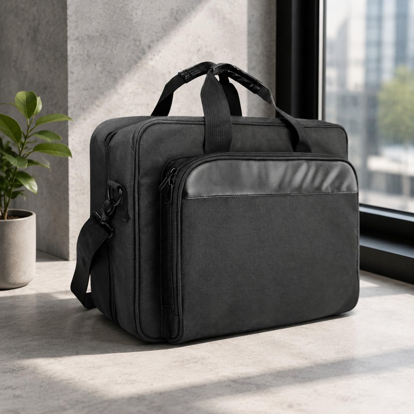 Almencla Bolso con Compartimentos Bolso con Correa Hombro smontable Ajustable Estuche Compartimentos para Escritores