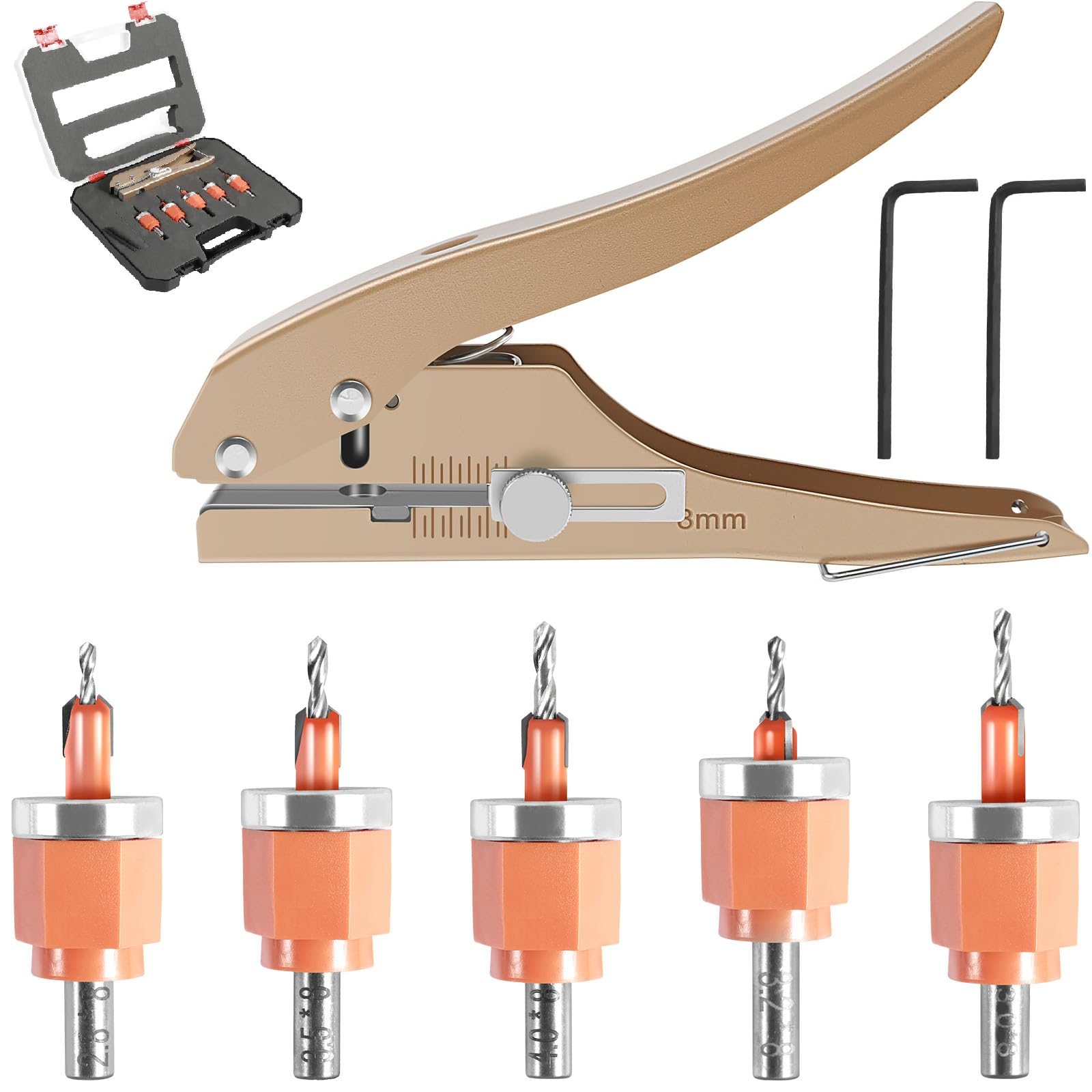 Countersink Drill Bits Set - Wood & PVC Punching Tool -1
