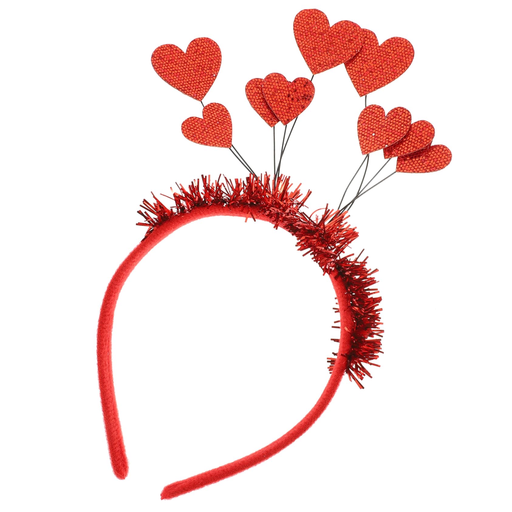 FRCOLOR 1 Pz. fascia d'amore hair charms hair jewelry prodotti per anticrespo fasce a cuore per ragazze fermacapelli adornare fascia a cuore con paillettes cuore di san