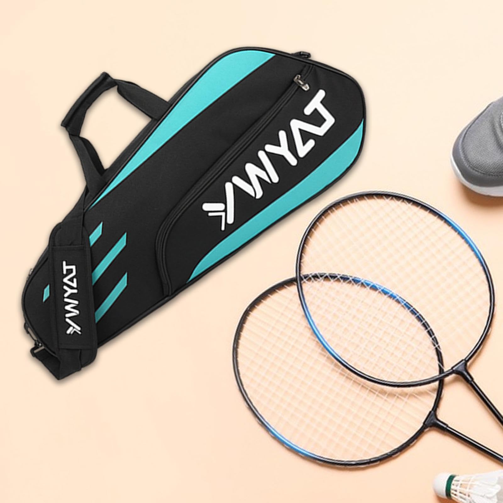 predolo Bolsa para Raquetas de Bádminton, Bolsa de Tenis con Correa para El Hombro, Bolsa para Raquetas de Tenis, Bolsa de Transporte para Raquetas, Bolsa de