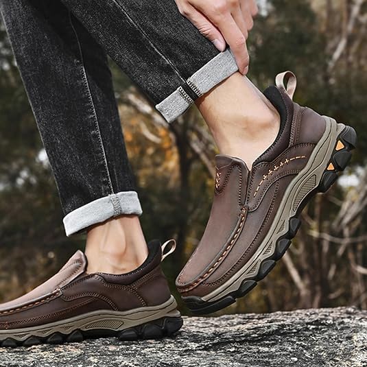 Plantar Fasciitis Orthopedic Leather Shoes Orthocomfort Men Shoes