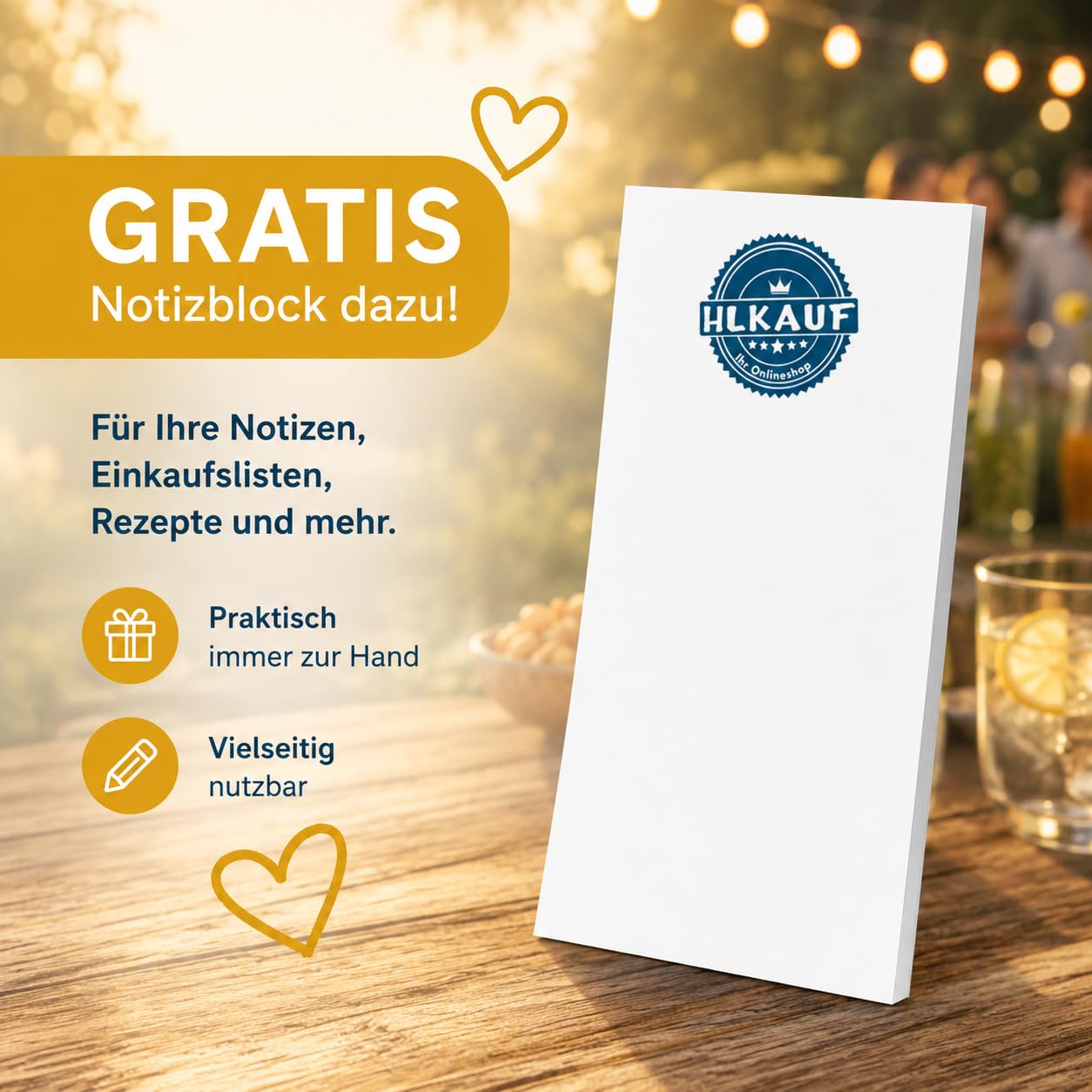 HLKauf Biersäule 3L Trinksäule 2er Set Party Bier Zapfsäule Getränkesäule mit Zapfhahn XXL Getränkespender & HLKauf-Block