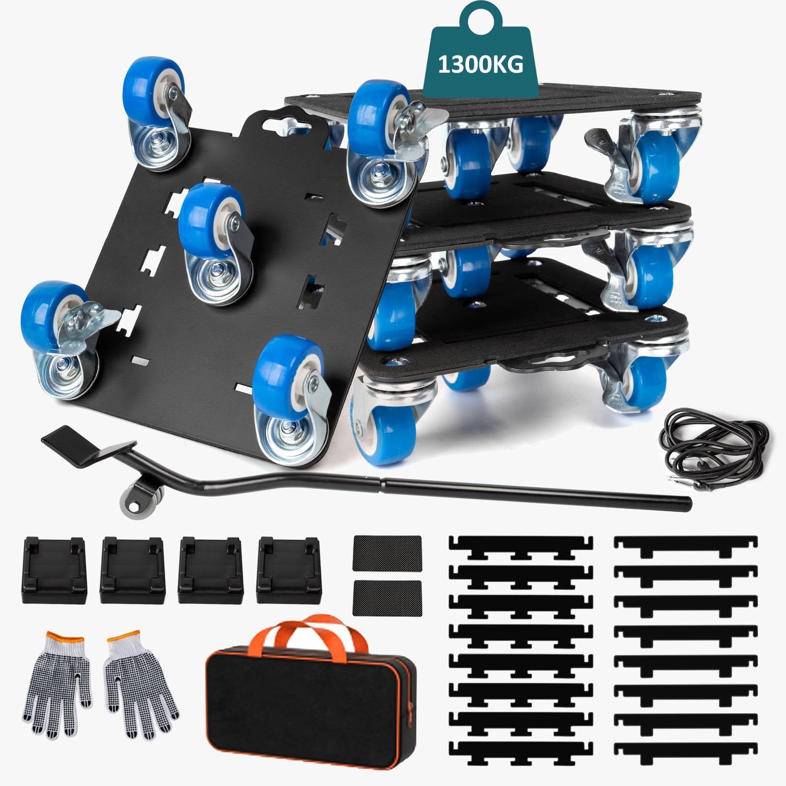 Outils de levage de meubles 1300 kg avec roues verrouillables