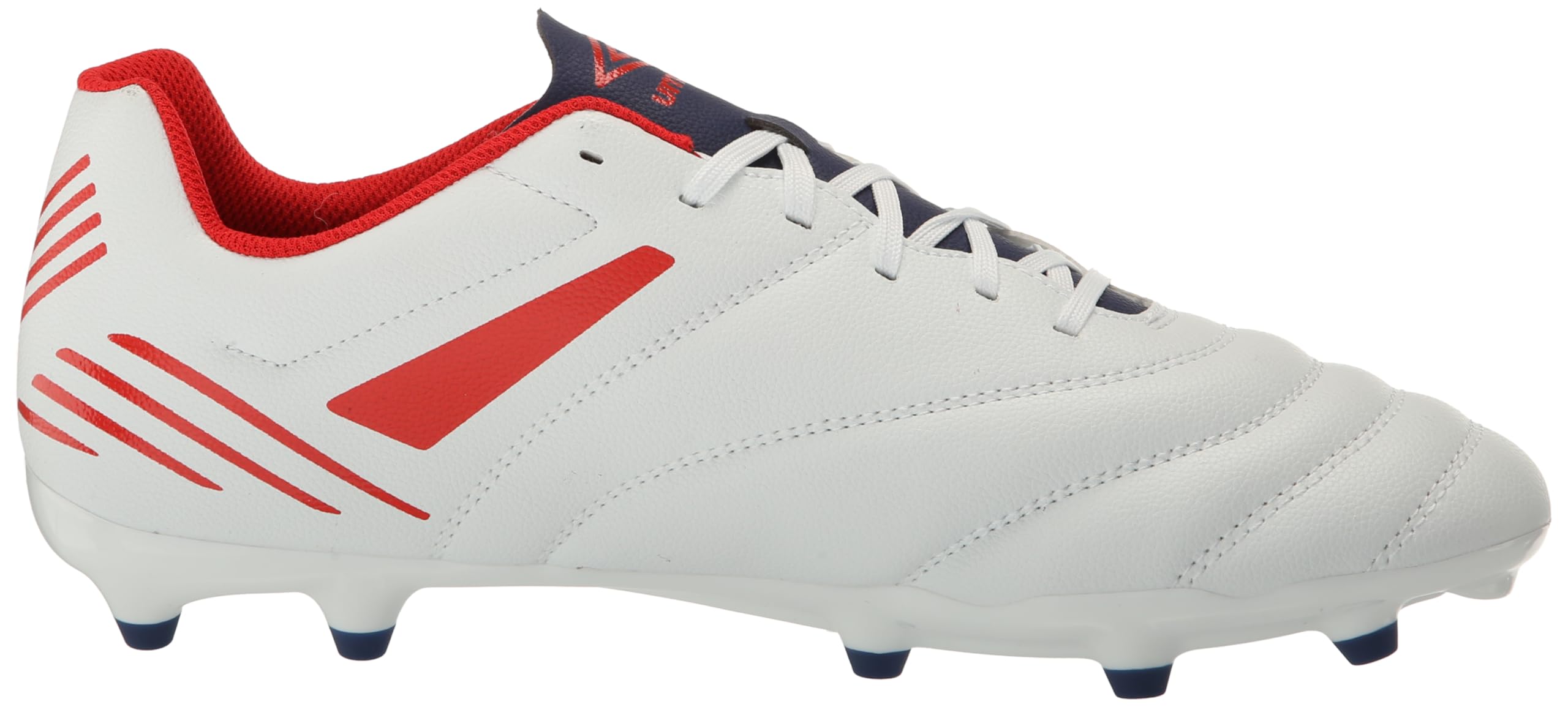 Umbro Homme Tocco 4 League FG Crampons de Football, Blanc/Bleu/Rouge, 41 EU