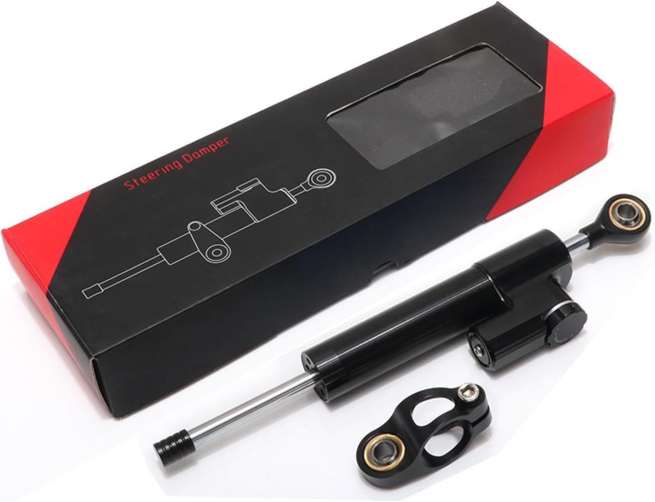 Ammortizzatore di sterzo moto Per Yamaha YZF R6 1999-2004 YZF R1 2002 2003 FZ1 Per Fazer 2001-2005 Ammortizzatore stabilizzatore per moto, sterzo completo, nero-nero