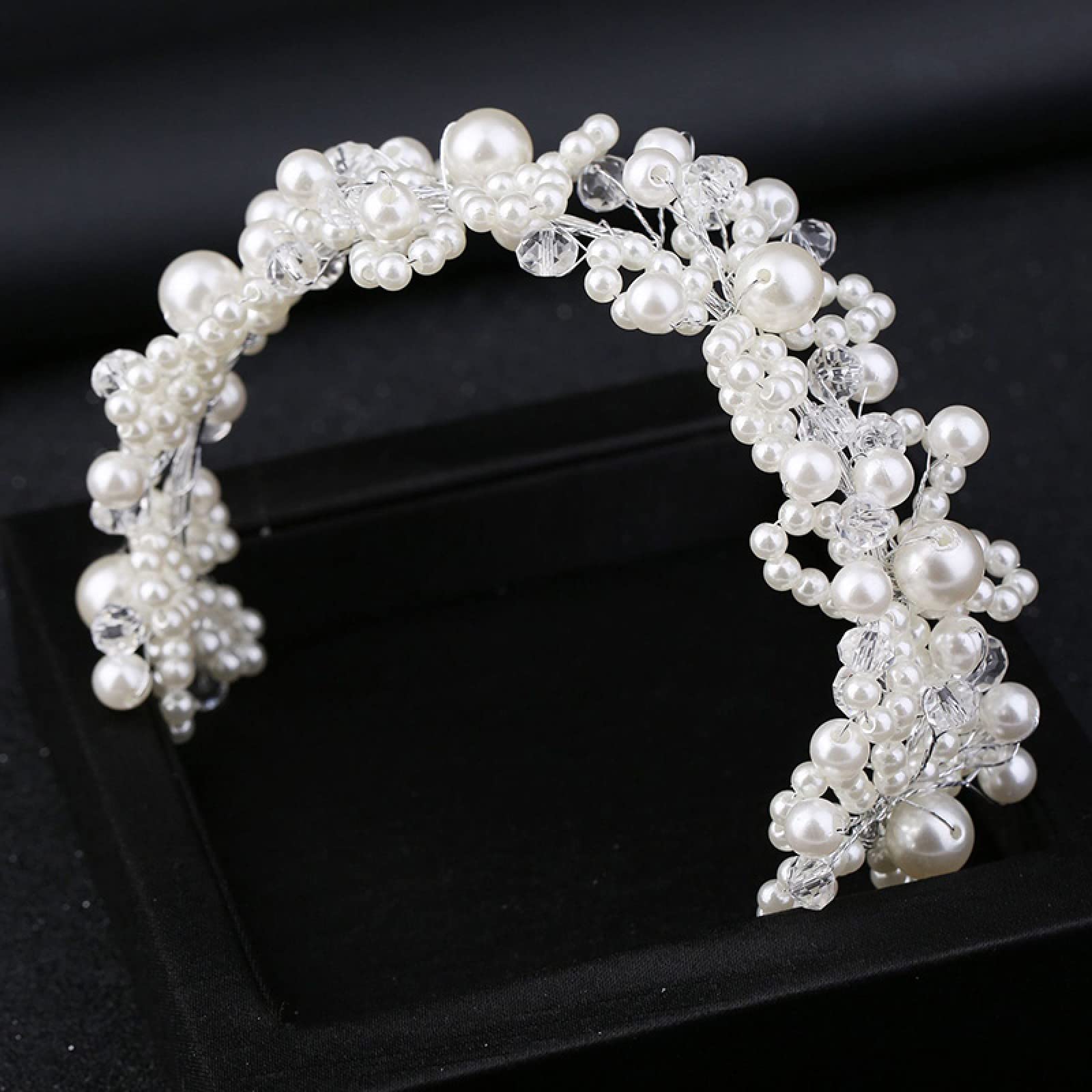 Peine para el pelo de boda, diseño de flores, perlas sintéticas, hecho a mano, corona de cristal, para novia, boda, mujer, tiara para niños, accesorio para el pelo de graduación