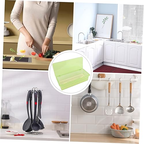 Miniatura 4 de Cabilock 1 caja de almacenamiento de cubiertos organizador de cubiertos para cajón organizador de utensilios con tapa, organizador de cajones con