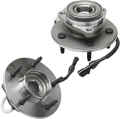 Detroit Axle - Bujes de cojinete de rueda delantera 4WD para Ford F-150 1997-2000 con ABS de 4 ruedas, repuesto 1998 1999 F-150 Juego de conjunto de