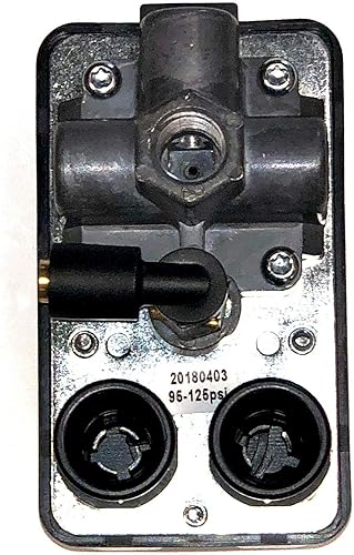 Miniatura 2 de Lefoo Interruptor de presión universal del compresor de aire 4 puertos wperilla encendidoapagado 95-125PSI 26AMP