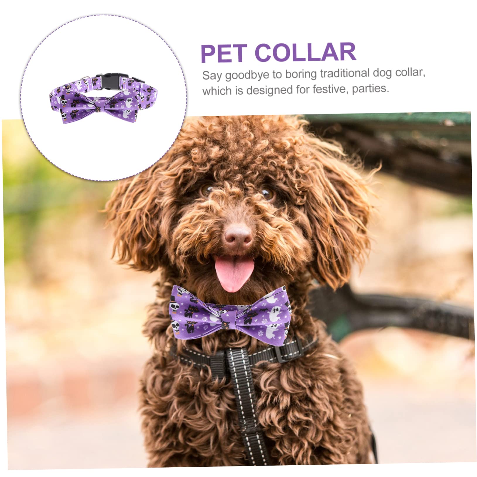 HANABASS 3stücke Dekorativer Halloween Katzenhalsband Mit Abnehmbarem Schleifen-Design Leicht Verstellbar Für Haustierpartys Und Festliche Anlässe