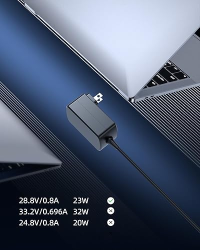 Miniatura 2 de Cargador de 28.8 V apto para Shark Vertex, DuoClean, PowerFins aspiradora inalámbrica IZ440 IZ440H IZ441H IZ441HBRN IZ460 IZ462H IZ462HNP IZ480