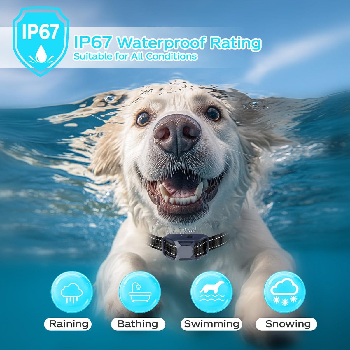 Collare da addestramento per cani con telecomando, portata remota 1000 m, modalità di addestramento suono/vibrazione/ultrasuoni, blocco di sicurezza ricaricabile e impermeabile IP67