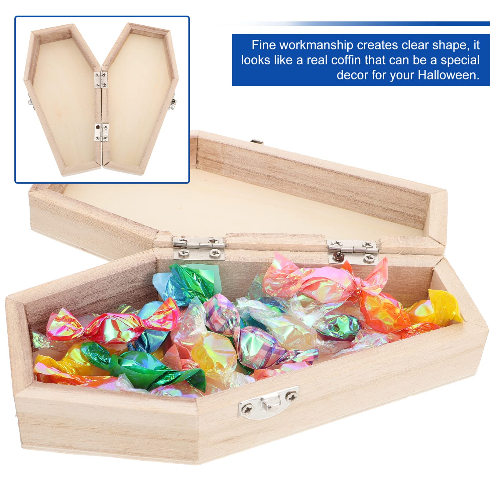 Alipis Lot 8 Boîtes Rangement Bois Compartiments – Organisateur Bijoux, Bagues, Sushi, Trésors Kaki 12x12x1,6 Cm