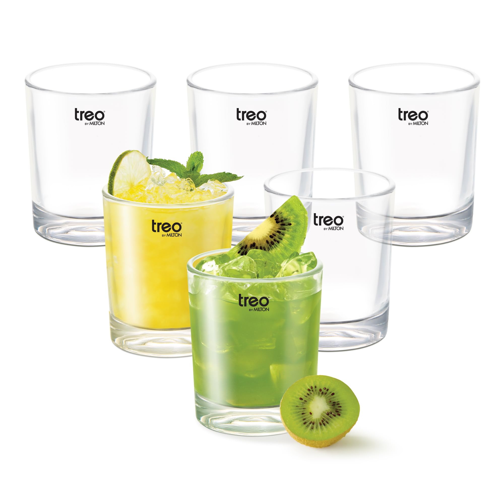 Treo by Milton Embassy Cool Plain Glass Tumbler, 155ml Clear Water Glasses, Set of 6, Drinking Glass for Water, Juice, Cold Drink, Mojito, Cocktail Perfect for Home, Restaurants and Parties-image-48