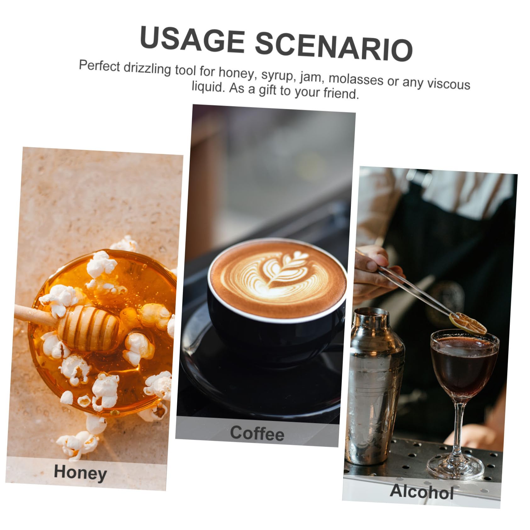 9 Pcs Honey Stick Coffee Jam Stirring Stick Syrup Dispenser Server Acrylic Honey Dipper Acrylic Jam Stir Sticks Acrylic Honey Stirring Stick Honey Applicator Sticks