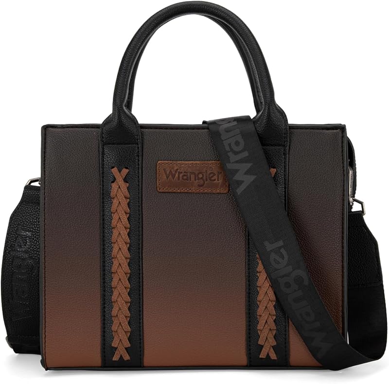 Wrangler Tote Bag for Women Designer Satchel Handbags Top-handle Purses with Strap