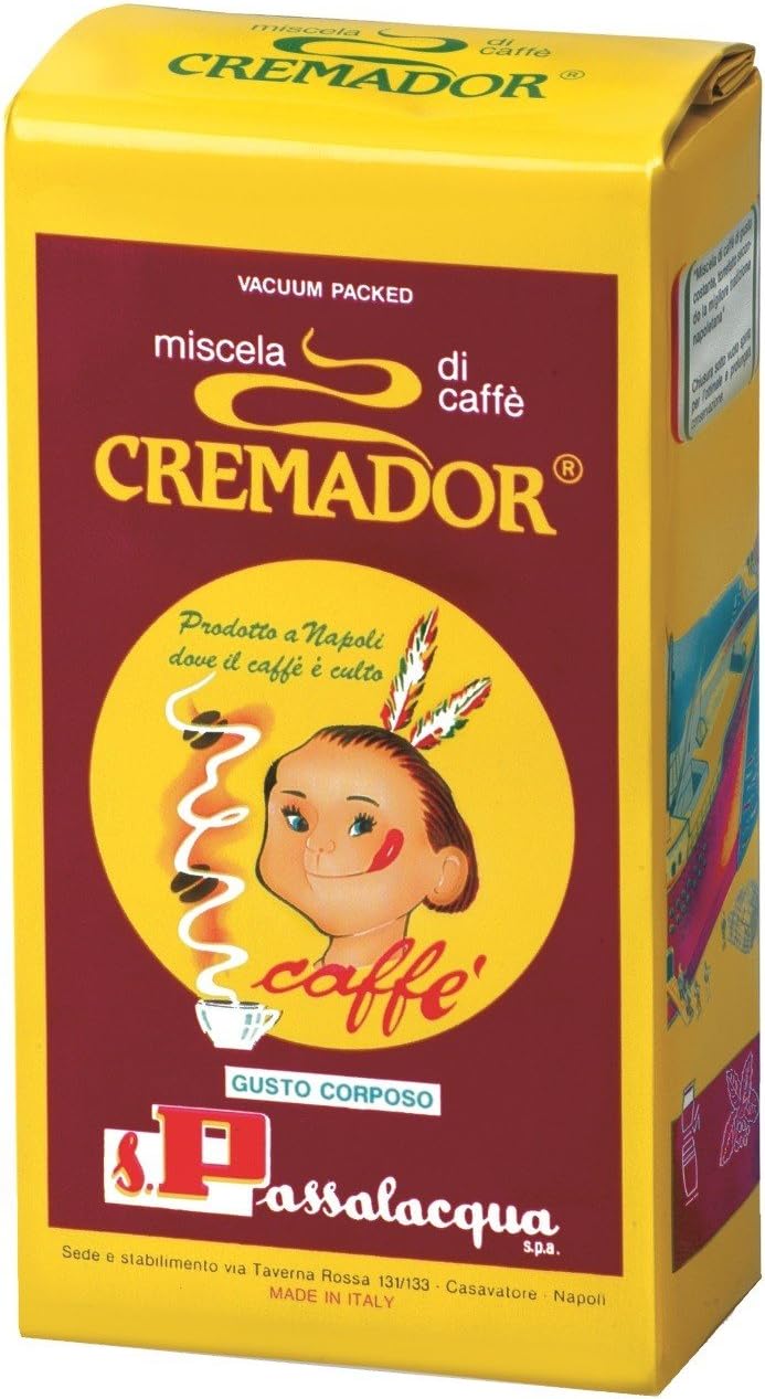 Passalacqua Cremador Ground Coffee - 70% Arabica Premium Medium/Dark Roast (250g)