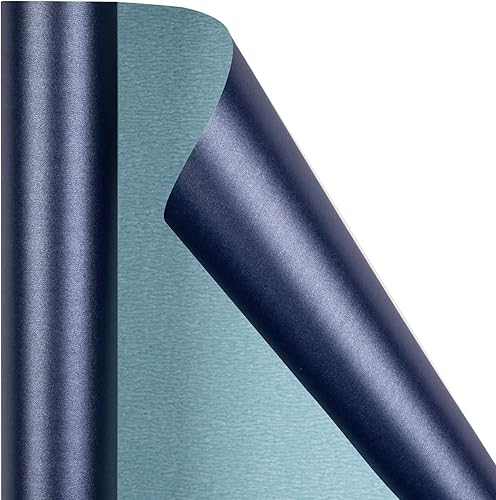 Vista 152 de RUSPEPA Papel de regalo negro mate, color liso perlado, papel lustre perfecto para bodas, cumpleaños, Navidad, baby shower, 17 pulgadas x 32.8 pies