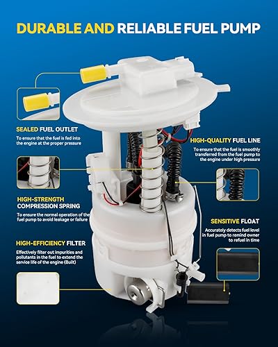 Miniatura 2 de PHILTOP Bomba de combustible FG1149 para cubo 2009-2014 1.8L, 2007-2012 Versa 1.6L 1.8L, conjunto de bomba de combustible eléctrica