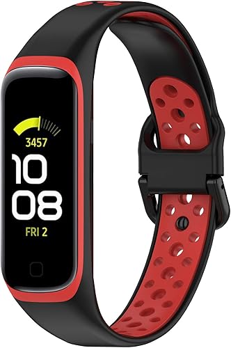 Miniatura 2 de Bandas compatibles con Samsung Galaxy Fit 2 pulseras de silicona de dos tonos de silicona colorida transpirable para Galaxy Fit 2 SM-R220 Fitness