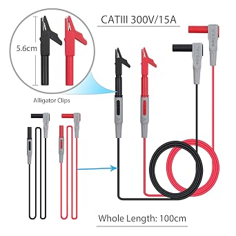 AMTOVL Multimeter Test Leads Kit, AMTOVL Electric Multimeter Test Cable