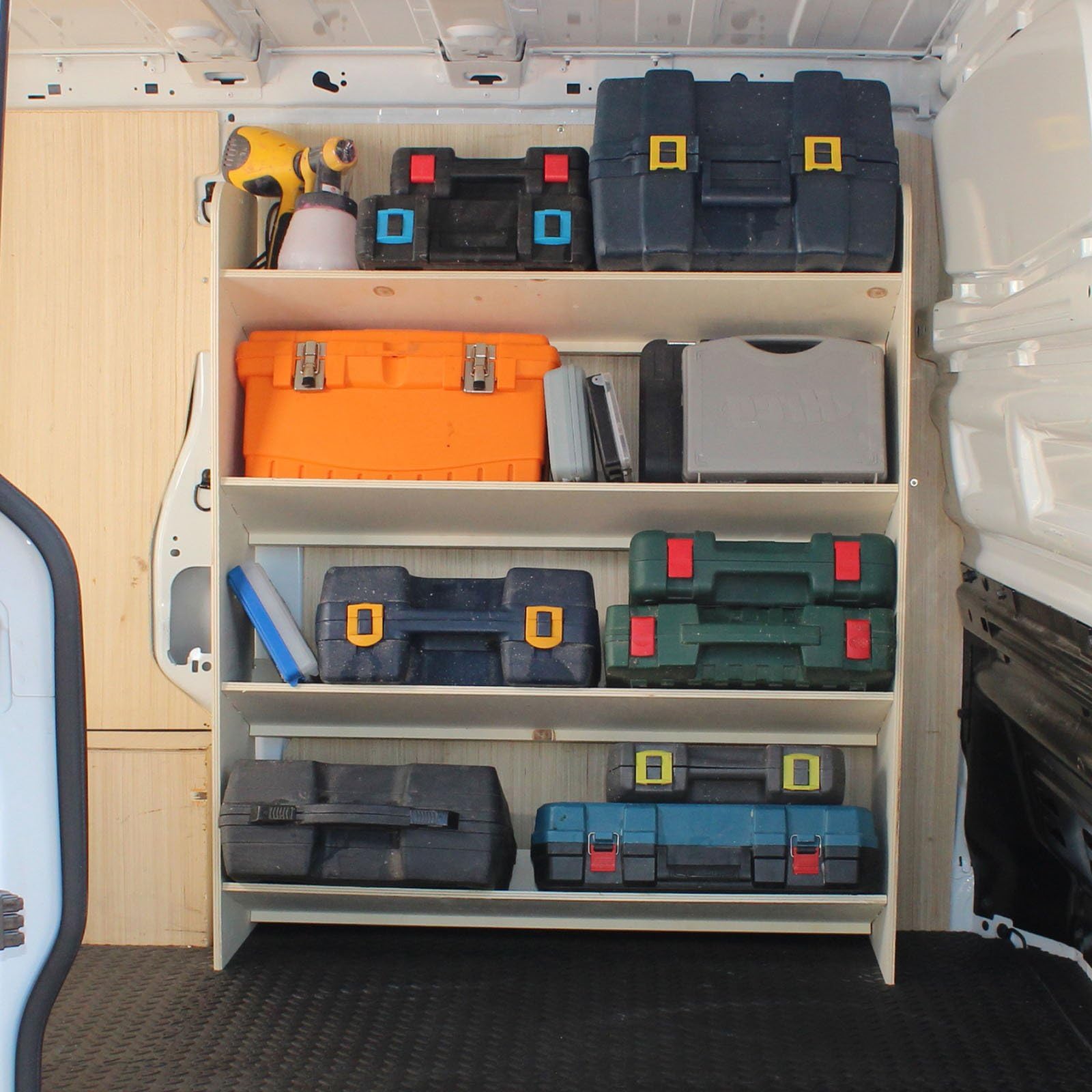Vanify Estanterías para Furgonetas - Se Ajusta a Renault TRAFIC L1 y L2 2015+ Estantería para Caja de Herramientas