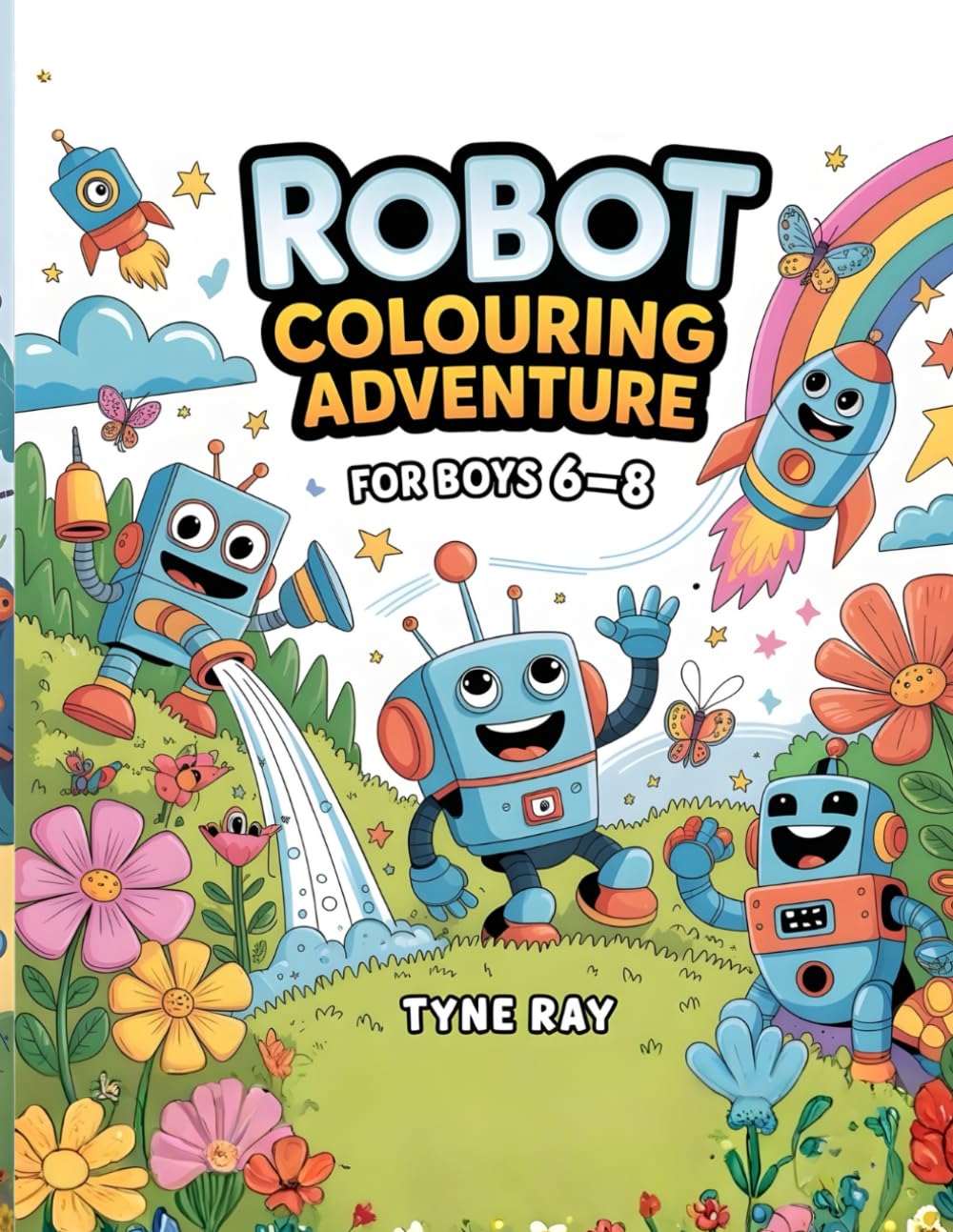 Robot Colouring Adventure for Boys Ages 6–8: Filled with Exciting Robot Designs, Creative Challenges and Hours of Imaginative Fun for Young Minds
