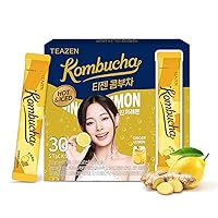 Vista 31 de TEAZEN Té de mango y guayaba y kombucha, mezcla de bebida hidratante, sin azúcar, probióticos vivos y prebióticos, 30 palitos, 5.29 onzas