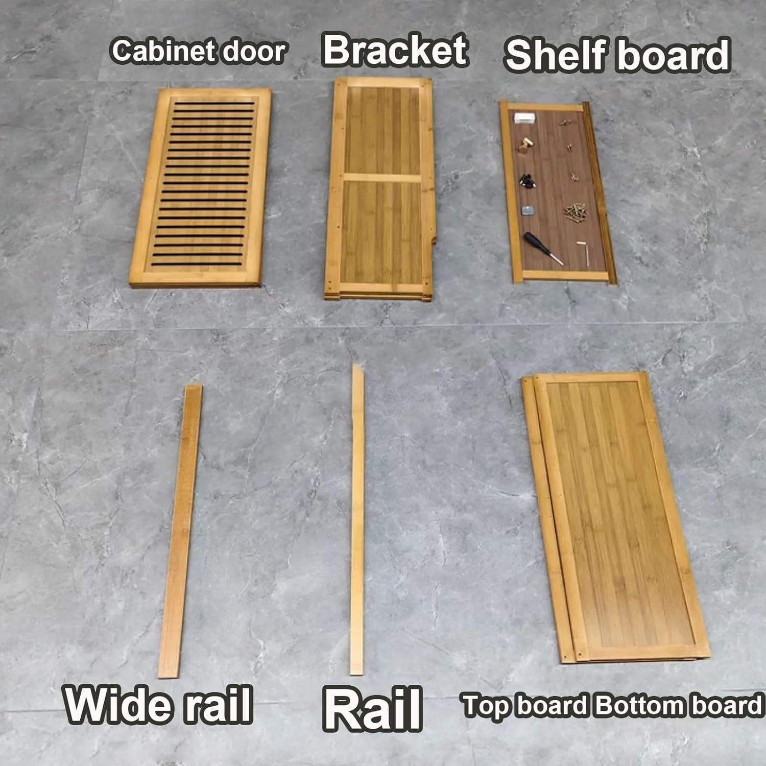 Router WiFi Cabinet with Door Latch - Adjustable Ventilated Router Storage Enclosure, Wood-Look Media Stand for Home Or Office(Black)