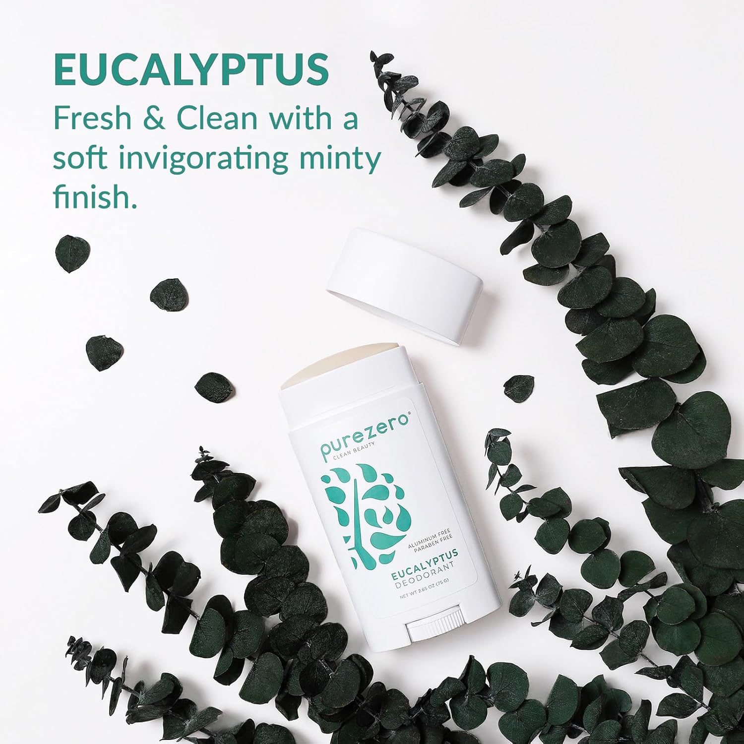 Purezero Deodorant | EUCALYPTUS | Aluminum & Paraben Free with Baking Soda and 24-Hour Odor Protection | For Women & Men | Infused with Shea Butter & Coconut Oil (2 Pack) - Image 5