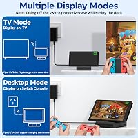 innoAura Switch Dokkoló Állomás Nintendo Switch/OLED-hez, 4K HDMI TV Csatlakozással, USB 3.0 és Type-C Töltőporttal, Összecsukható Hordozhat 4