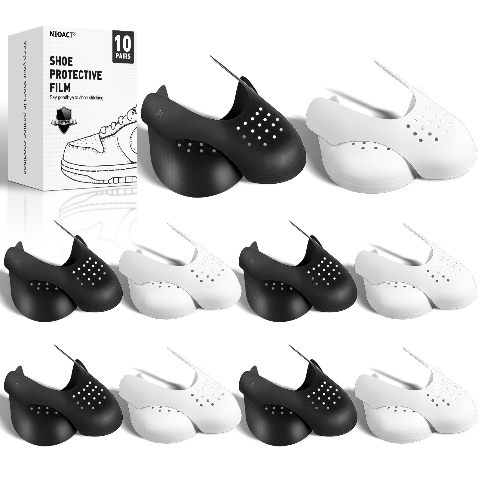 Photo 1 of 10 Pairs Crease Protectors for Sneakers,Shoe Crease Protector for Air Force,Jordan,Dunk Low,Anti-Wrinkle Sneaker Guards for Men's US Size 7-13
