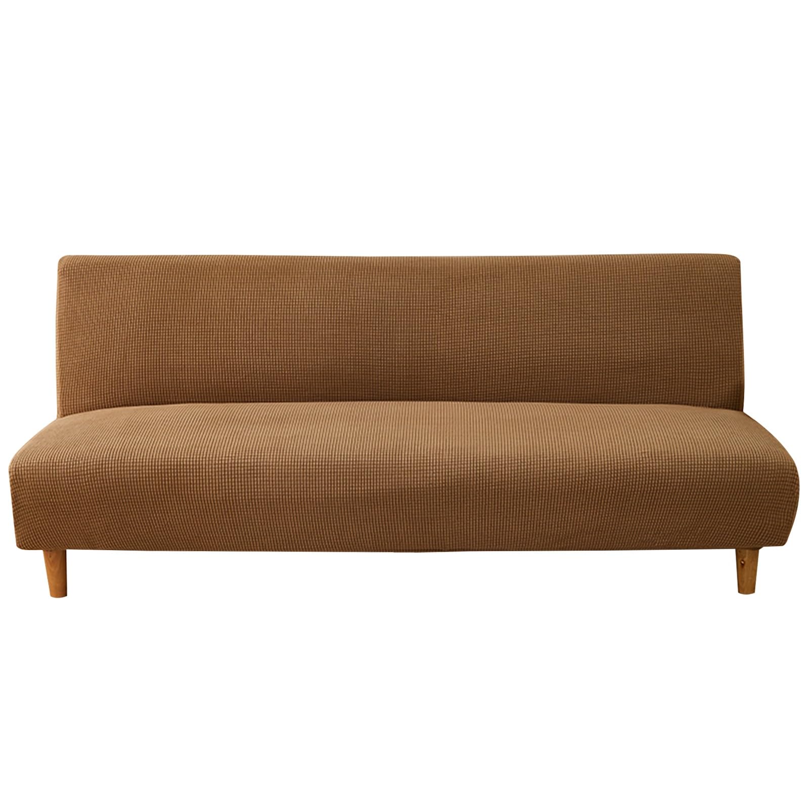 Funda de futón sin reposabrazos, funda de sofá de 3 plazas para sofá cama, sin reposabrazos, tela suave, elegante, fácil de limpiar, perfecta para sala de estar (Perú, talla S)