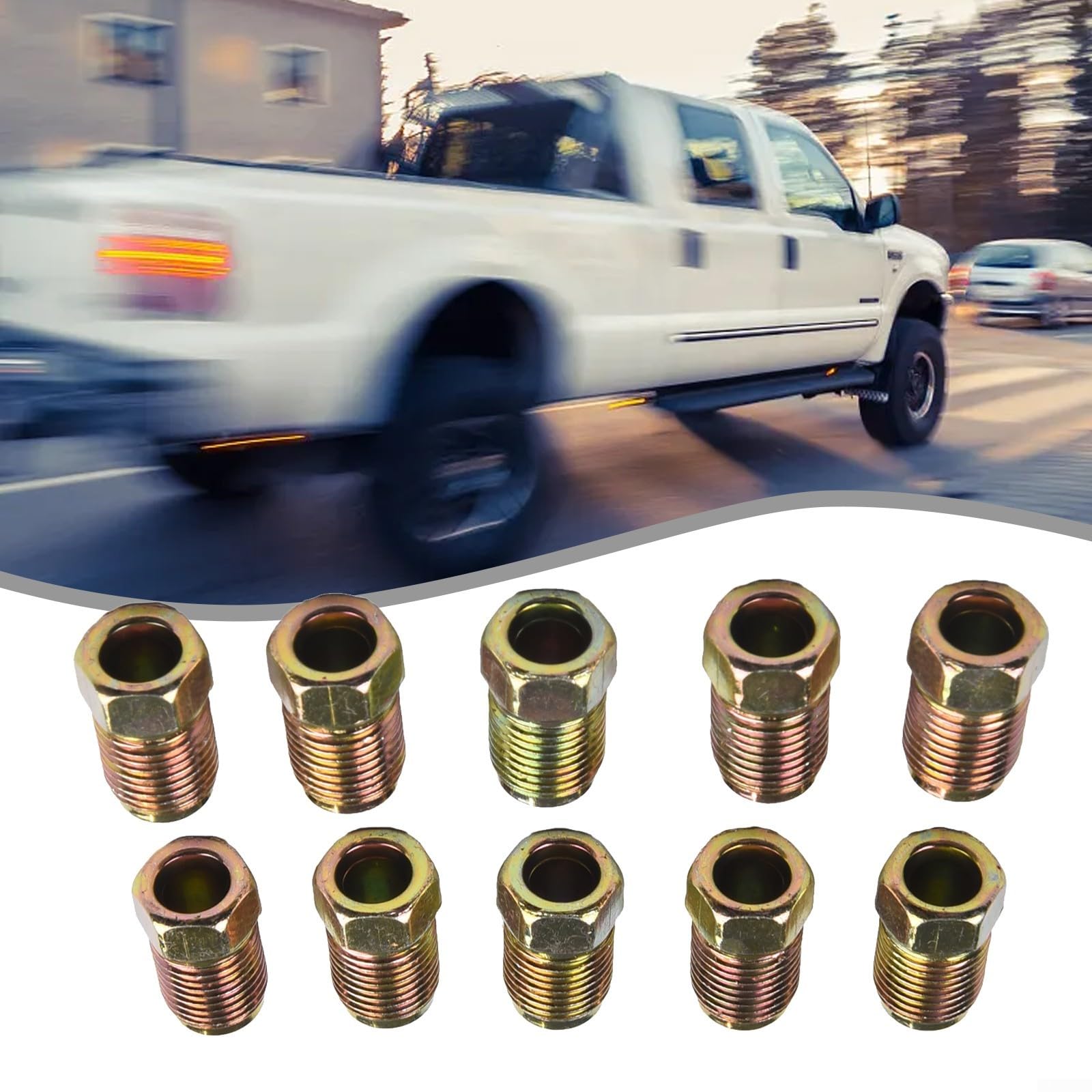 Dadi Per Tubo Freno 3/16 Dadi Freni Lunghi Maschi - 20 Pezzi, Filettatura 3/8", Per Tubo 3/16", In Acciaio Zincato, Spalding Fasteners Dadi Esagonali - Foto 9