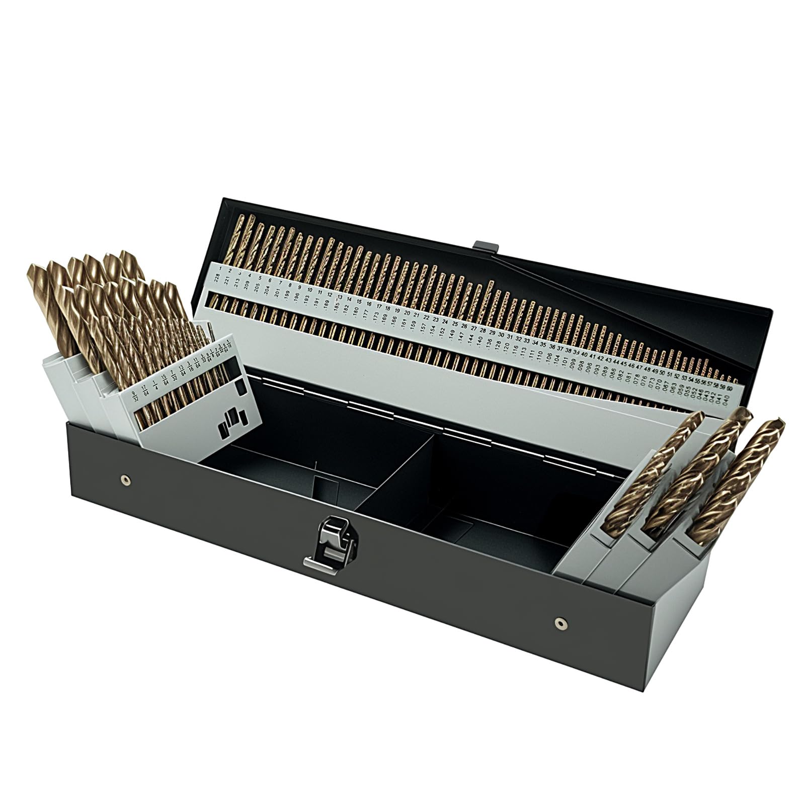 BeHappy 115Pcs Cobalt Drill Bits Set