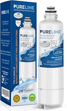Pureline Replacement for Bosch Ultra Clarity Pro Water Filter, BORPLFTR50, 11025825, BORPLFTR55, 12028325, 11032531, 12033030, B36CT80SNS, B36CL80ENS, WFC100MF, WFS200MF Refrigerator Water Filter