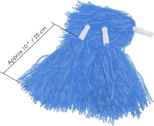 Miniatura 4 de Pangda paquete de 12 pompones de animadora deporte danza Cheer Pom Pom de plástico para deportes para animar equipo