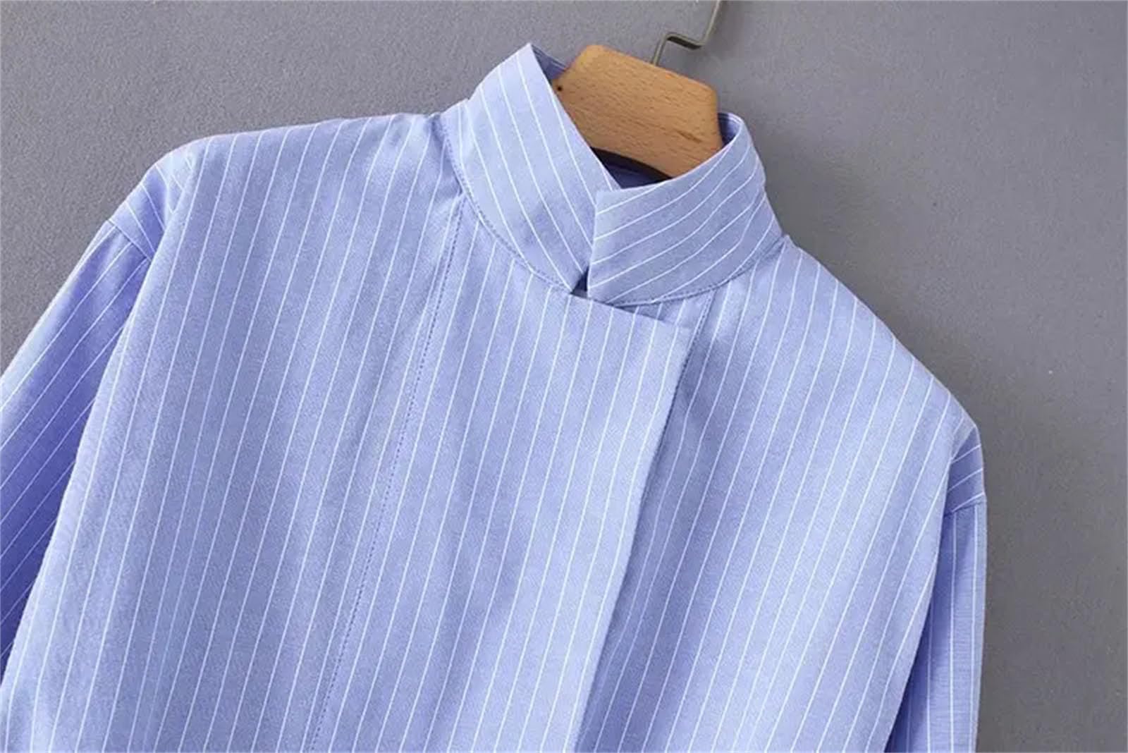 Camicetta da donna vintage a righe da donna, elegante, casual, con lacci, per ufficio, lavoro, a righe