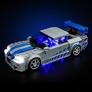 Light Kit for Lego-76917 2 Fast 2 Furious Nissan Skyline GT-R R34 Building Block Set