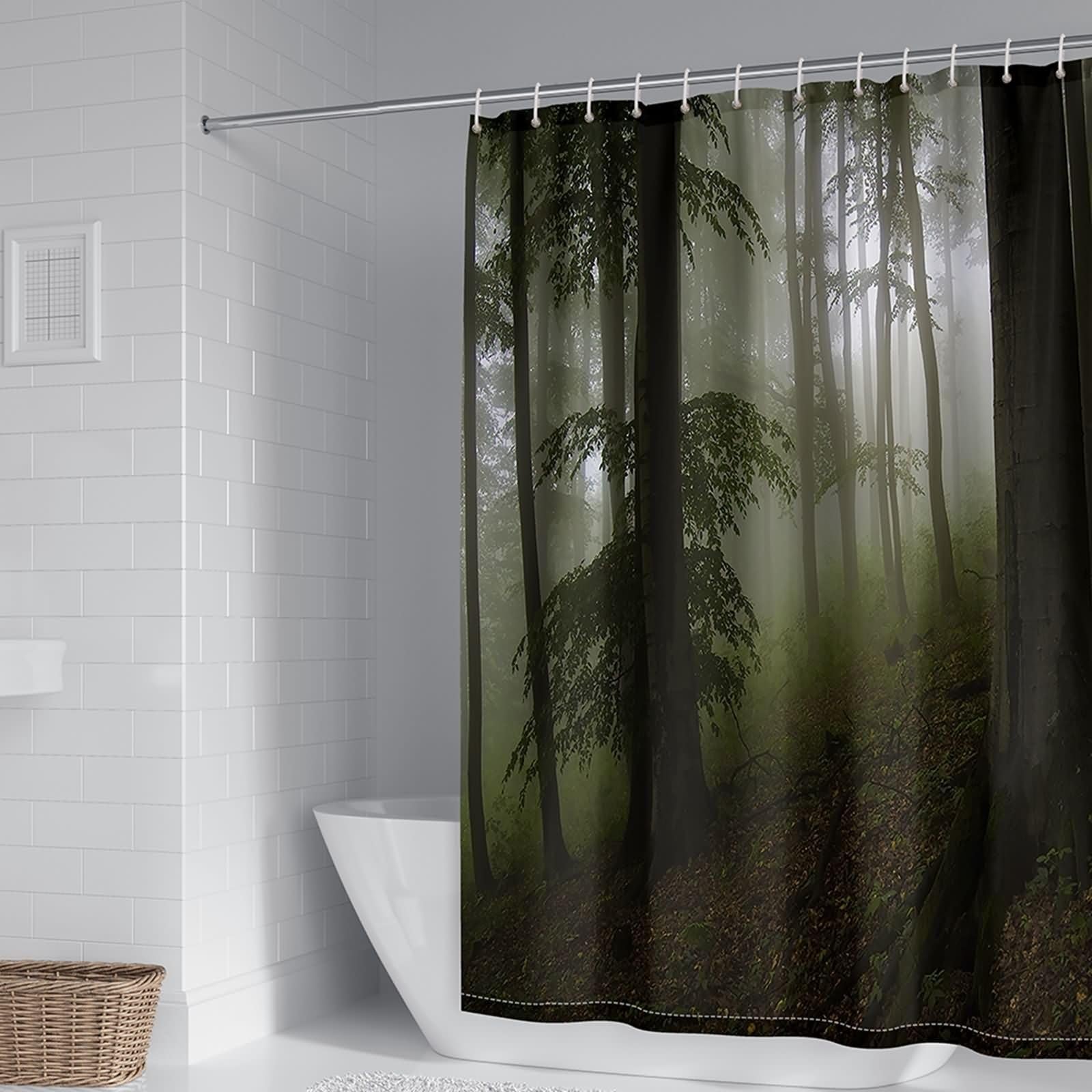 Rideau de douche 180x180 imperméable pour éviter les inondations au sol