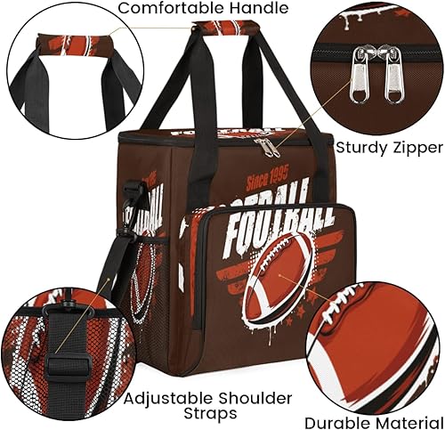 Miniatura 6 de Rugby Sport Design - Cafetera de transporte para Keurig K-Mini o K-Mini Plus K-Cup Pods almacenamiento portátil cafetera bolsa de viaje