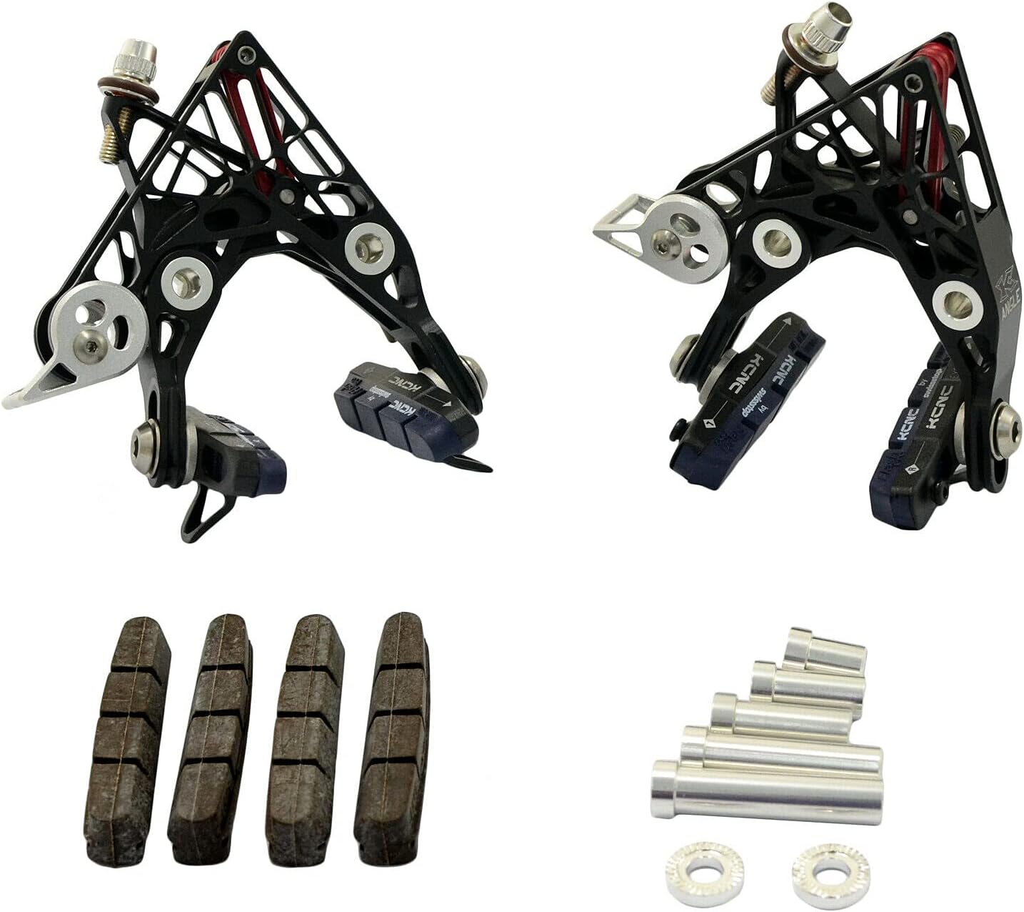 KCNC CB3 Road ANGLE Brake Set (Front + Rear), Black, CB3-BK, SK2290