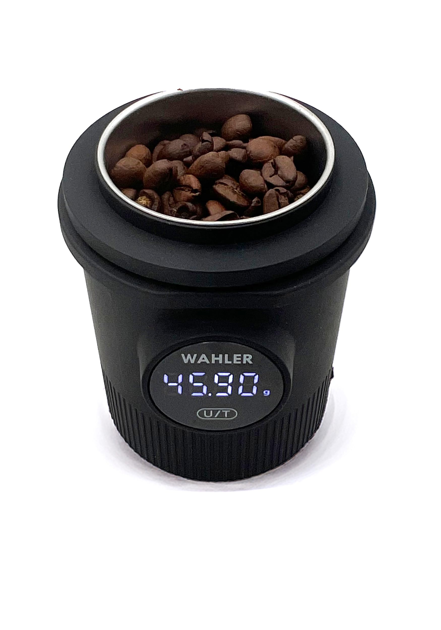 WAHLER® Báscula de café # 4 I Balanza recipiente I portafiltros compatible I 0,05 g precisión I g,oz,ml